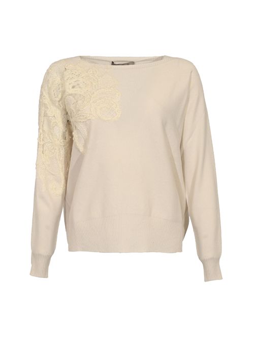 Maglia in misto cachemire Latte D. Exterior | 610893LATT